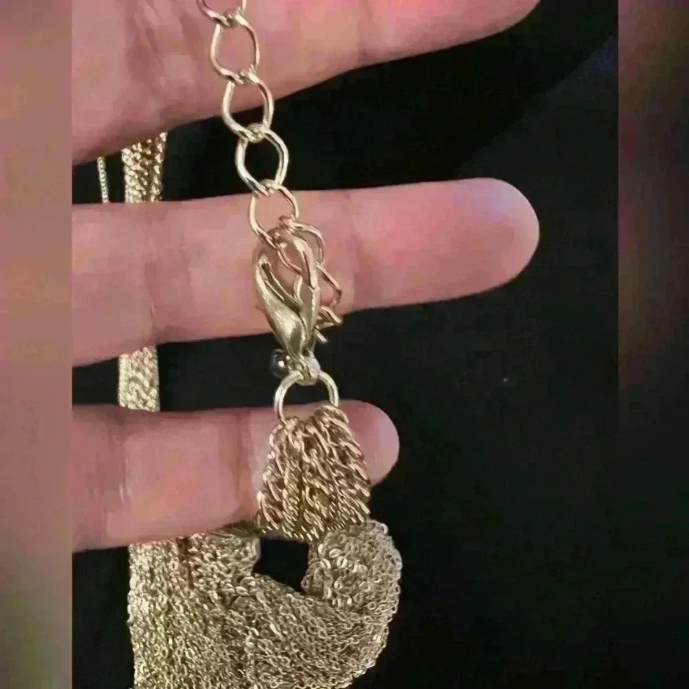 Multi-strand Chain Goldtone Necklace